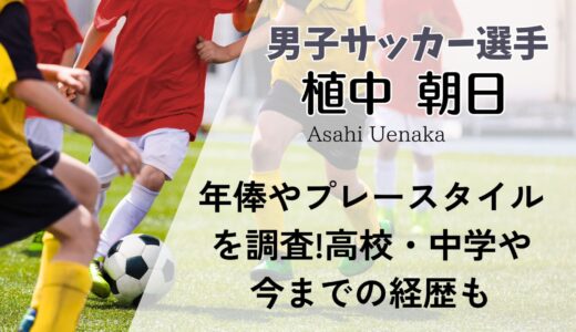 植中朝日の年俸やプレースタイルを調査!出身高校・中学や今までの経歴も