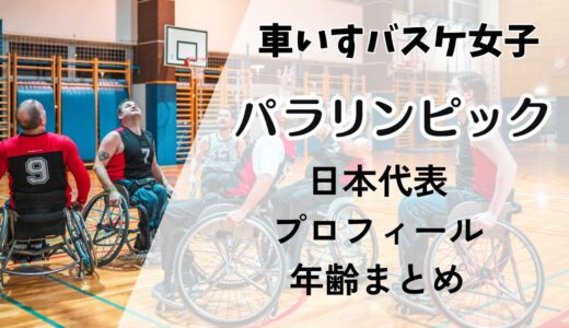 パラリンピック【車いすバスケ女子】日本代表プロフィール・年齢まとめ