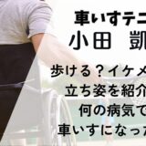 小田凱人は歩ける！イケメンな立ち姿を紹介！車いす生活になったきっかけも