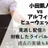 小田凱人vsアルフィー・ヒューウェット！見逃し配信ある?対戦選手の経歴も紹介